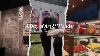 A Day of Art amp Wonder Museum amp Jewel Changi Airport mini vlog [upl. by Yrovi469]