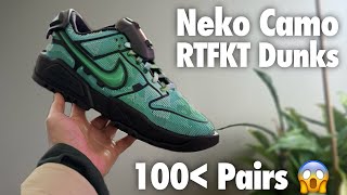 RTFKT x Nike Dunks Neko Camo Overview [upl. by Adrahc49]