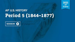 2021 Live Review 4  AP US History  Period 5 1844 – 1877 [upl. by Yesteb]