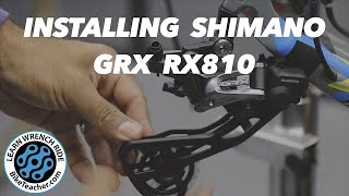 How to install the Shimano GRX 810 rear derailleur ONLY onto the frame [upl. by Possing]