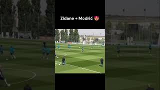 Zidane qui fait la passe à Modrić cest juste WOW Credit IG realmadrid [upl. by Harshman]