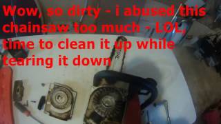 stihl 029 chainsaw almost started but failed so tearing it down to troubleshoot it  part 1 of 4 [upl. by Cila]