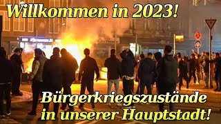 Wahnsinn Angriff auf Einsatzkräfte und Straßenschlachten in Deutschland Silvester diegesetzlosen [upl. by Aikcin]