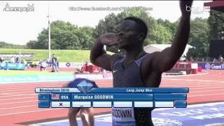 Marquise Goodwin 842m Birmingham 2016 [upl. by Aimik531]