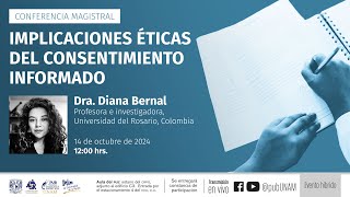 Conferencia Magistral Implicaciones éticas del consentimiento informado [upl. by Ednutabab]