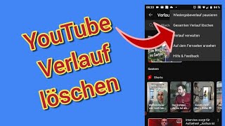 YouTube Verlauf löschen bei Handy App amp PC  YouTube Wiedergabeliste löschen [upl. by Alahcim]