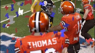 Steelers vs Browns 5th Super Bowl Madden NFL 25 [upl. by Aikcin]