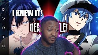 I KNEW IT Reacting to Gray VS Esdeath Fairy Tail VS Akame ga Kill  DEATH BATTLE [upl. by Stila491]