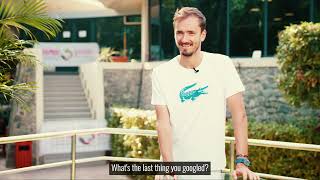 Quickfire questions with Daniil Medvedev  2024 Dubai Duty Free Tennis Championships [upl. by Meill175]