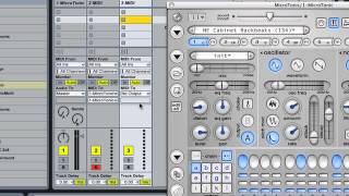 Setting up MicroTonic pitched mode in Ableton Live [upl. by Whitnell430]