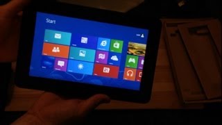 Dell Latitude 10 Unboxing amp Windows 8 Pro Setup [upl. by Cammy88]