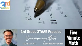 3rd Grade STAAR Practice Summarizing Data 38A  18 [upl. by Fabiano]