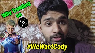 wewantcody Trending On X  But Why  Roman Reigns Vs Cody Rhodes Finish The Story 🥹 [upl. by Earaj]