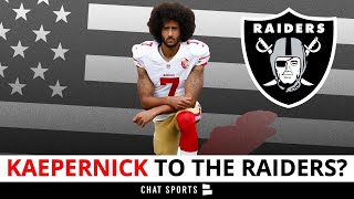 Colin Kaepernick To Las Vegas Raiders News Alert Kaep Working Out W Raiders Today  Full Reaction [upl. by Ahtnicaj]