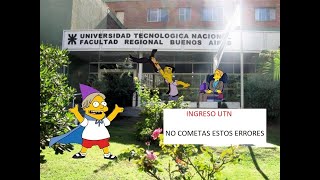 ¿Por qué desaprueban el INGRESO a la UTN ❌NO cometas estos 5 errores❌ [upl. by Eecal58]