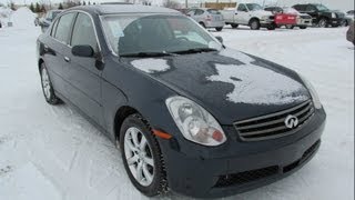 2005 Infiniti G35x Start up Walkaround and Vehicle Tour [upl. by Yerffoj750]