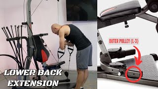 Lower Back Extension on the Bowflex  XCEED XTREME L3 Back [upl. by Gnilyam]