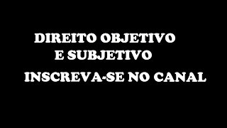 Direitos Subjectivos  Introdução ao Estudo do Direito  Aula 02 [upl. by Pappano]