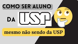 Como fazer uma disciplina na USP como aluno especial [upl. by Nylhtac]