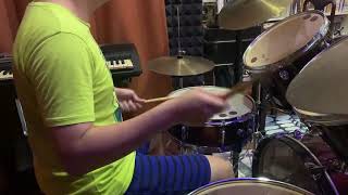 Jerry Lee Qi Song  Lean Me On Drum Cover [upl. by Xenophon]