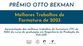 Premiação Melhor Trabalho de Formatura de 2023 [upl. by Neille44]