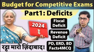 Budget2024 for Competitive Exams Part1 Intro Deficit Formulas Facts IASCDSSSC TheMrunalPatel [upl. by Noissap]