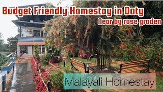 Budget Friendly Homestay In Ooty  town view  homelyfood available [upl. by Eidassac]