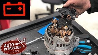 BMW E46 E39 Lichtmaschine wechseln  Regler tauschen Tutorial [upl. by Eylrac]