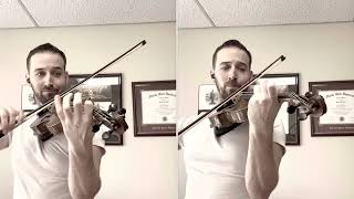 Promentory from The Last of the Mohicans for Violin Duet [upl. by Yllek]