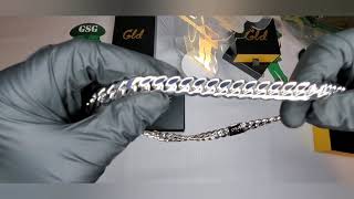 shopgld Gld white gold 12mm 22inch cuban link unboxing and Review from Gld shop [upl. by Felice494]