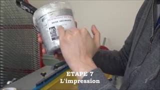 La sérigraphie avec Atelier Fwells amp Antalis  étape 7  limpression [upl. by Bashemath]