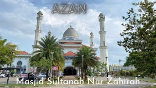 Azan Masjid Sultana Nur Zahirah Marang Most beautiful [upl. by Lehcear]