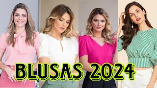 BLUSAS DE MODA Y TENDENCIAS 202423 JUVENILES Y CASUALES PARA VESTIR BIEN TODOS LOS DIAS [upl. by Nelhsa557]