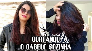 COMO CORTAR O CABELO CURTO EM CAMADAS SOZINHA EM CASA [upl. by Odnaloy821]