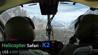 HelicopterAir Safari to Baltoro Glacier Concordia K2 Base Camp [upl. by Marzi]