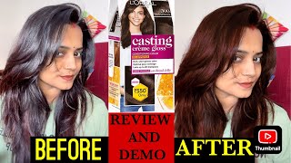 Loreal Paris Hair colour Honest Review And Demo  How to colour White Hair How to use Hair Colour [upl. by Elisabetta504]