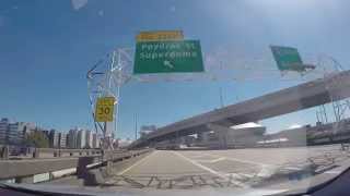 Exiting from Interstate 10 eastbound to Poydras Street New Orleans [upl. by Onra461]