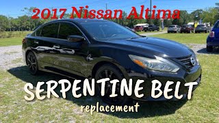 2017 Nissan Altima Serpentine Belt [upl. by Darees]