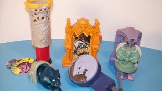 1995 BURGER KING GARGOYLES THE STONE WARRIORS SET OF 5 COLLECTIBLES VIDEO REVIEW [upl. by Hajin]