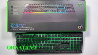 Unboxing  RAZER ORNATA V3 Low Profile Gaming Keyboard [upl. by Jacques212]