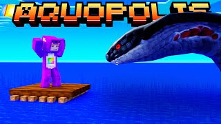 Sobrevivo Debajo del AGUA en MINECRAFT  Aquopolis  11 [upl. by Malone175]