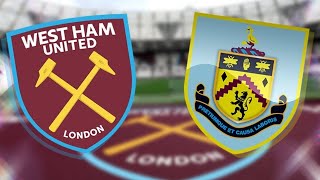 West Ham vs Burnley  Live Watchalong [upl. by Elrebmik]