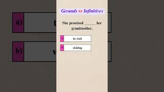 Gerunds vs Infinitives Quiz shorts [upl. by Adnoryt]