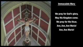 Immaculate Mary hymn with onscreen LYRICS [upl. by Ninerb]