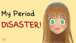 My first PERIOD Story Animated 🩸 Period Disaster [upl. by Yentnuoc]