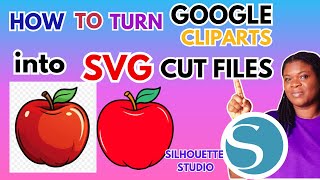 Turn Google Cliparts into SVG in Silhouette Studio [upl. by Inatsed583]