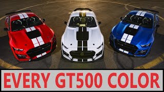 Every GT500 Color 20202022 [upl. by Izy]