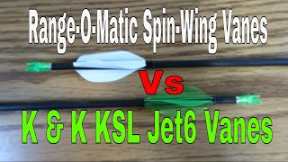 K amp K KSL Jet6 Vanes Vs RangeOMatic SpinWing Vanes [upl. by Duer96]