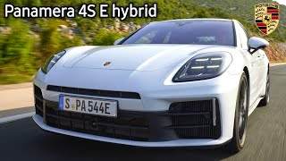 2024 Porsche Panamera 4S EHybrid Lugano Blue Interior Exterior and Test Drive [upl. by Aihsyla373]