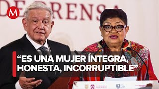 AMLO respalda ratificación de Ernestina Godoy como fiscal de CdMx [upl. by Nitas97]